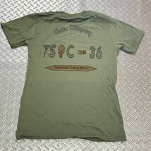 米軍放出品 Tシャツ　スカル　ガイコツ　おしゃれ　サバゲー　OD SMALL (INV S45)_画像4