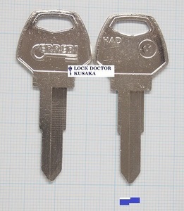 ハーレー　ブランクキー　HAD11 ERREBI 合鍵材料 スペアキー材料
