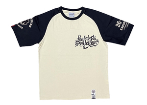 Peak'd　Yellow　半袖Tシャツ　WHITE SMOKE/BLACK　40サイズ　ちょっと難あり　PYT-167