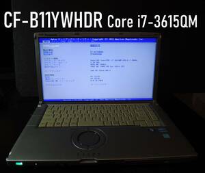 Panasonic Let's note レッツノートB11 CF-B11YWHDR Core i7-3615QM