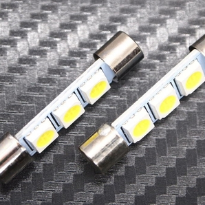 バニティーミラー LED バルブ T6.3 純白 ホワイト ２セット RX-8 MPV アクセラ アテンザの画像3