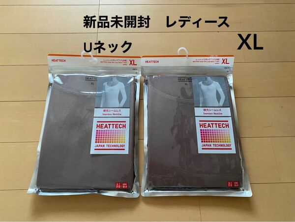 ユニクロ ヒートテック　Uネック レディース XL 