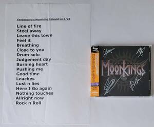 VANDENBERG'S MOONKINGS CD+DVD autograph set list DELUXE EDITION Adrian Vandenbergei durio Van Denver g moon King s