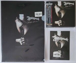 WHITESNAKE 2CD SLIDE IT IN 35TH ANNIVERSARY EDITION privilege white Sune ik sliding *ito* in 2019 year li master 35 anniversary REMASTER