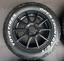 兵庫発オープンカントリー165/80R14 OPEN COUNTRY R/T 14×4.5J 100-4H4穴つや消しブラック アゲバン アゲトラ リフトアップ_画像4