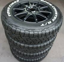 兵庫発オープンカントリー165/80R14 OPEN COUNTRY R/T 14×4.5J 100-4H4穴つや消しブラック アゲバン アゲトラ リフトアップ_画像9