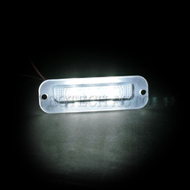 ベンツ W463 G55AMG LED ナンバー灯/ライセンスプレートランプ ネジ止めタイプ 左右 2個 並行車用 4638200356_画像4