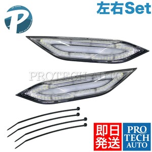 Porsche ポルシェ カイエン 958型 H23-26年式 LED サイドマーカー デイライト付き 左右セット クリアレンズ 95863110100 95863110200