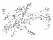 [6ヶ月保証]GRAF製 ベンツ W124 200E 200TE 230TE ウォーターポンプ ガスケット付き M102 エンジン用1022005001 1022004901 1022006201_画像2