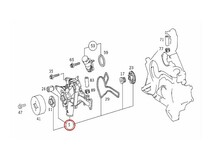 [6ヶ月保証] GRAF製 ベンツ Cクラス W202 ウォーターポンプ M112(V6) M113(V8) ガスケット付き PA711 1122001501 1122010601 C240 C280_画像2