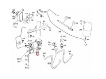 純正OEM AMK製 ベンツ W216 CL550 CL600 CL63AMG エアサスコンプレッサー/エアサスポンプ リレー付き 2213201704 0025422319 0025427619_画像3