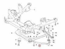 BMW X5 E53 プルストラットアーム/スラストロッド/ストラットアーム 左側 耐久重視 31126769717 31121096169 3.0i 4.4i 4.6is 4.8is_画像2