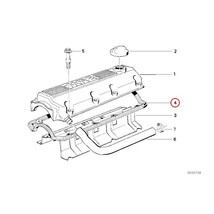 [訳有り] BMW 3シリーズ E36 E30 318i シリンダーヘッドカバーガスケット/タペットカバーパッキン M40 エンジン 11121727726 11121715181_画像2