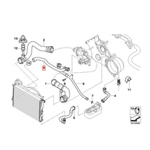 BMW 5シリーズ E39 540i ラジエーターホース/バイパスホース M62 エンジン用 11531711381_画像3