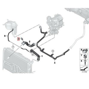 全国送料200円 BMW 1シリーズ E87 E88 F20 テンプセンサー/水温センサー ロアホース側用 13621433077 116i 118i 120i 130iの画像2