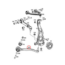 [6ヶ月保証付き]ベンツ Sクラス W222 S400 S550 フロント ストラットアーム/ラジアスアーム/テンションロッド 左側 2223302301_画像2