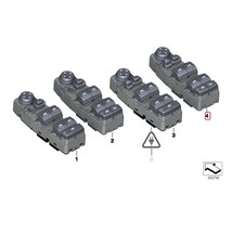 BMW F07 F10 F11 F06 パワーウインドウスイッチ 運転席側 61319241956 528i 535i 550i 550ixDrive 523d 523i 550i ActiveHybrid5 M5 M6_画像2