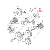 Porsche カイエン 955型 H15～18年式 ベルトテンショナーASSY V8 エンジン用 94810235902 94810235903 94810235904_画像2