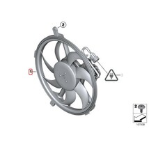 純正OEM ACM製 BMW MINI ミニ クーパー Cooper オール4 ALL4 ワン One 電動ファン/ラジエーターファン/ブロアファン 17422754854_画像2