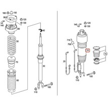 Arnott製 ベンツ W211 E320 E320CDI E350 E500 E550 フロント エアサスペンション/ショックアブソーバー 左側 2113206113 2113209313_画像2