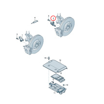 ATE製 AUDI アウディ A3 8V フロント/リア ABSセンサー/スピードセンサー 左側 7L0927807A 7L0927807B WHT003857A WHT003857B WHT003857C_画像2