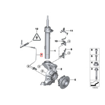 純正OEM ATE製 BMW 3シリーズ E90 E91 E92 E93 320i 335i フロント ABSセンサー/スピードセンサー 左右共通 片側 34526762465_画像2