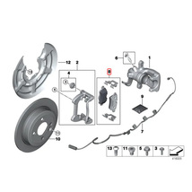 純正OEM ATE製 BMW MINI R55 R57 R58 R59 ジョンクーパーワークス JCW リア/リヤ ブレーキパッド/ディスクパッド 左右セット 34216778327_画像2