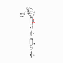 純正OEM BERU製 ベンツ W212 S212 C207 E250 イグニッションコイル M271 エンジン用 0001502580_画像2