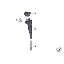 純正OEM BOSCH製 BMW 2シリーズ F22 F23 220i イグニッションコイル 4本セット 12138616153 12137594596_画像2