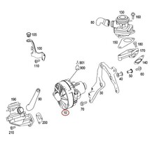 純正OEM BOSCH製 ベンツ W211 W212 C207 A207 E250 E280 E300 E350 E550 エアーポンプ/エアポンプ 0001405185 0001404685 0580000025_画像2