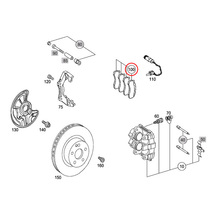 Brembo製 ベンツ W211 E240 E250 フロント ブレーキパッド/ディスクパッド 左右セット 0034209920 0044208720_画像2