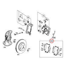 Brembo ベンツ Cクラス W204 C180 C200 C250 C300 フロント ブレーキパッド/ディスクパッド 左右 0054200820 0074209220 0054201220_画像2