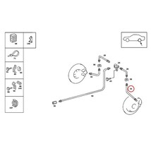 febi bilstein製 ベンツ W114 W115 リア ブレーキホース 片側 1234280135 230 250 280 280E 250C 280C 280CE 200 200D 220 220D 230 240D_画像3