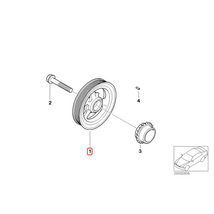 febi製 フェビビルシュタイン BMW MINI R53 R52 クランクプーリー/バイブレーションダンパー W11 エンジン用 11237525135 11237514461_画像2