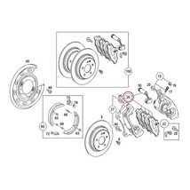 febi bilstein製 ベンツ W639 V350 3.2 リア/リヤ ブレーキパッド 左右セット センサー2本付 0004216210 0014211010 0064204420 0064202120_画像2