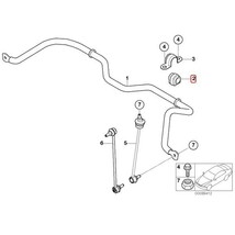 febi bilstein製 BMW MINI ミニ R56 R55 R57 フロント スタビライザーブッシュ 左右セット FEBI-34891x2 Cooper CooperS JCW_画像2