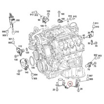 純正OEM HELLA製 ベンツ C209 A209 W164 X164 X166 エンジンオイルレベルセンサー 0011531132 CLK350 ML350 ML550 GL550_画像2