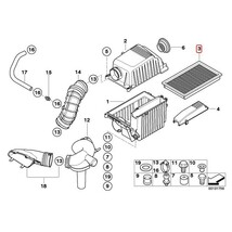 純正OEM Hengst製 BMW MINI ミニ R53 R52 エアフィルター/エアクリーナー/エアエレメント W11 エンジン用 13721491749 クーパーS CooperS_画像2