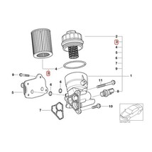 純正OEM Hengst製 BMW MINI ミニ R50 R52 クーパー Cooper エンジンオイルフィルター/エンジンオイルエレメント 11427512446 11420026787_画像2