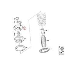 純正OEM LEMFORDER製 BMW E87 E82 E88 フロント ショックアッパーマウント 左右セット 31336760943 31336752735 116i 118i 120i 130i 135i_画像2