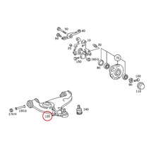 純正OEM LEMFORDER製 ベンツ W124 220E 230E 260E 280E 300D 300E E220 フロント ロアアーム/コントロールアーム 左側 1243303007_画像2