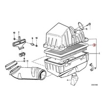 純正OEM MAHLE製 BMW E30 E36 エアフィルター/エアエレメント 13721707050 13721288276 13721741168 318i 320i 325i 325iX 318is_画像2