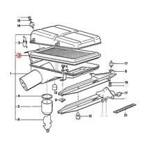 純正OEM MAHLE製 BMW E30 E36 エアフィルター/エアエレメント 13721707050 13721288276 13721741168 318i 320i 325i 325iX 318is_画像3