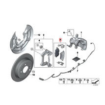 マイレ製 BMW MINI ミニ R55 R57 R58 R59 Cooper CooperS リア/リヤ ブレーキパッド 左右セット 34216778327 34216778325 34216778326_画像2