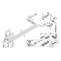 MEYLE製 BMW E36E46 318i 318is 320i 323i 325i 328i 330i 330xi 318Ci 328Ci 330Ci 316ti 318ti M3 リア ブレーキホース 片側 34301165174_画像2