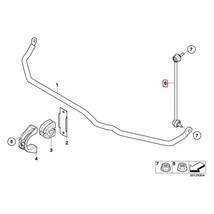 MEYLE製 BMW E65 745i 750i フロント スタビライザーリンク/スタビリンクロッド 左側 HD(強化版) 31306781545_画像2