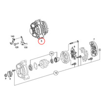 SEG製 ベンツ W220 W210 W211 S320 S350 S430 S500 S55AMG E240 E320 E430 E500 オルタネーター 150A 0141540102 0121541302 0131548202_画像2