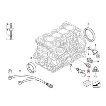 BMW E87 E88 E82 F20 水温センサー/油温センサー/ダブルテンプスイッチ エンジン側 13621433076 116i 118i 120i 130i 135i M135i_画像5