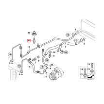 [優良品]BMW F30 F31 F34 F80 320d 320i 328i 330e 330i 335i 340i ActiveHybrid3 M3 AC圧力センサー 64538370623 64536909257_画像2