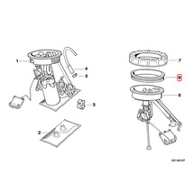 全国送料200円 BMW Z3/E36 1.9 2.0 2.2i 2.8 3.0i Mクーペ Mロードスター シールリング 燃料ポンプ/レベルセンサー用 16111179637_画像3